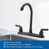 RV Non-Metallic Kitchen Faucet Oil Rubbed Bronze Two Handle-8" Main