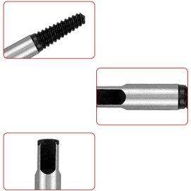 Vanyibro Easy Out Bolt Extractor Set of 6,Reliable Screw Extractor Drill Bit Set for Damaged or Stripped Screws and Bolts