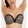 Lemorosy Women's Plus Size Anti-Slip Invisible Seamless Wireless Strapless Bra