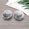SG Store 2PCS Fur Microphone Windscreen 10cm Lavalier Mic Windbreaker