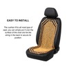 Road Comforts Wood Beaded Seat Cover Back Massage Cushion for