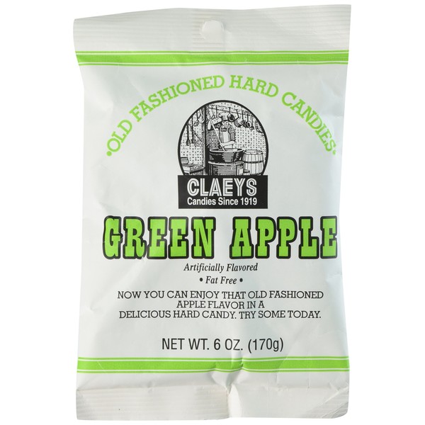 Claey's Green Apple Hard Candy (2 Bags)