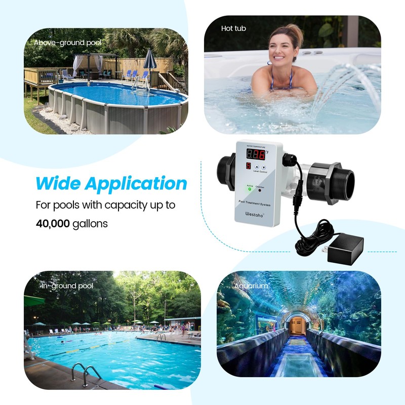 Westaho Pool Io/ni-zed System, for Pools up to 40,000 Gallons,