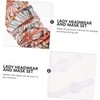 Vaguelly 1 Set Lovely Headwrap and Mask Adorable Headband for
