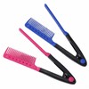 Portable Travel Volume Hair Comb Set 2-in-1 Curling Comb - Blue 4ea