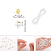 1000 pcs 7×4mm White Round Acrylic With Gold Alphabet Letter