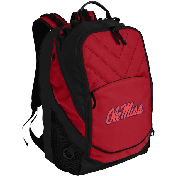 Broad Bay University of Mississippi Backpack Red Ole Miss Laptop Computer Bags