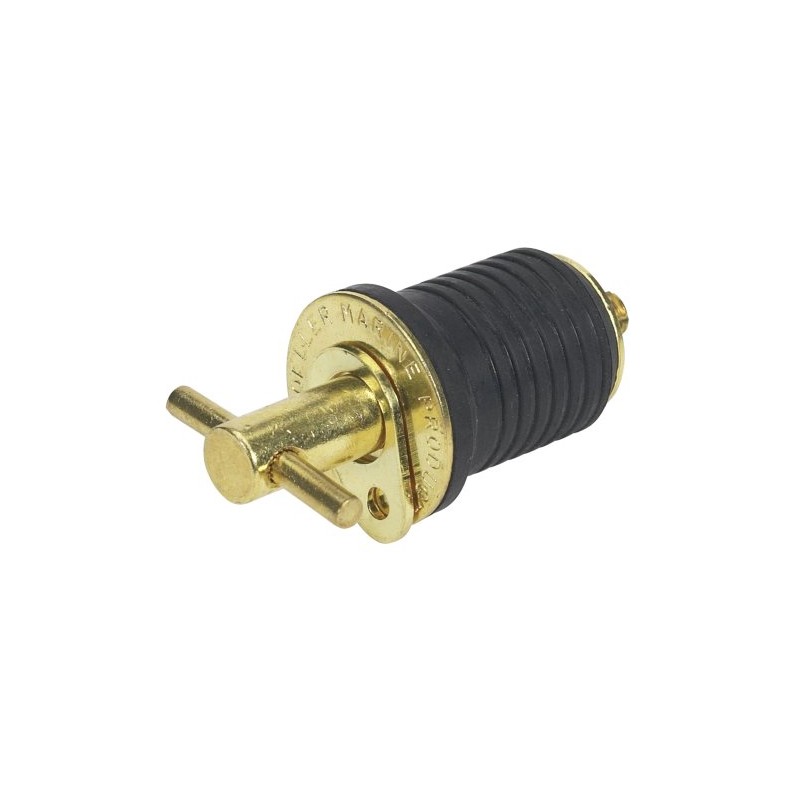Moeller Turn-Tite Boat Bailer Plug (1-Inch, Brass)