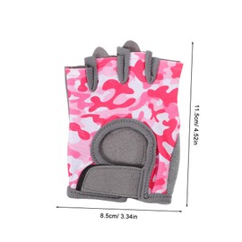 Generic 1 Pair Half Finger Gloves for Wear Resistant Slip Riding Fitness Gloves for Outdoor Activities Compact Design for Cycling Jogging Climbing and More