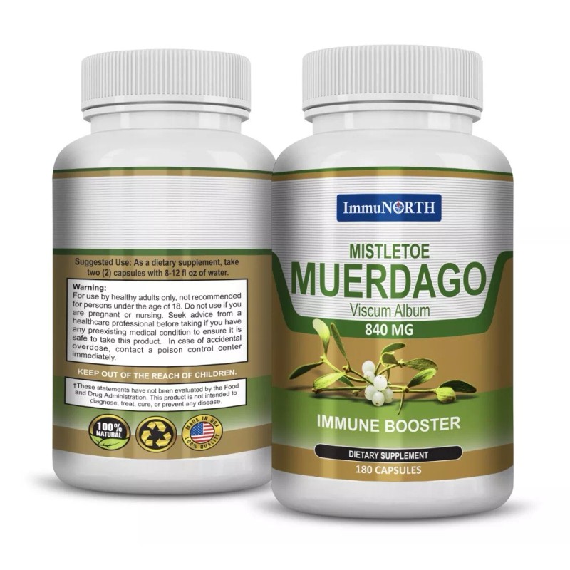 IMMUNORTH MUERDAGO 840 Mg MISTLETOE BOOSTER INMUNOLOGICO ALTA CONCENTRACION 180