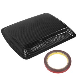 Hood Scoop Vent Bonnet Cover Decorative Air Flow Intake Covers with Self Adhesive Design for CarsCarbon Fiber Style
