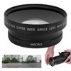 72mm 0.43X Wide Angle Macro Lens for Camera Lens with