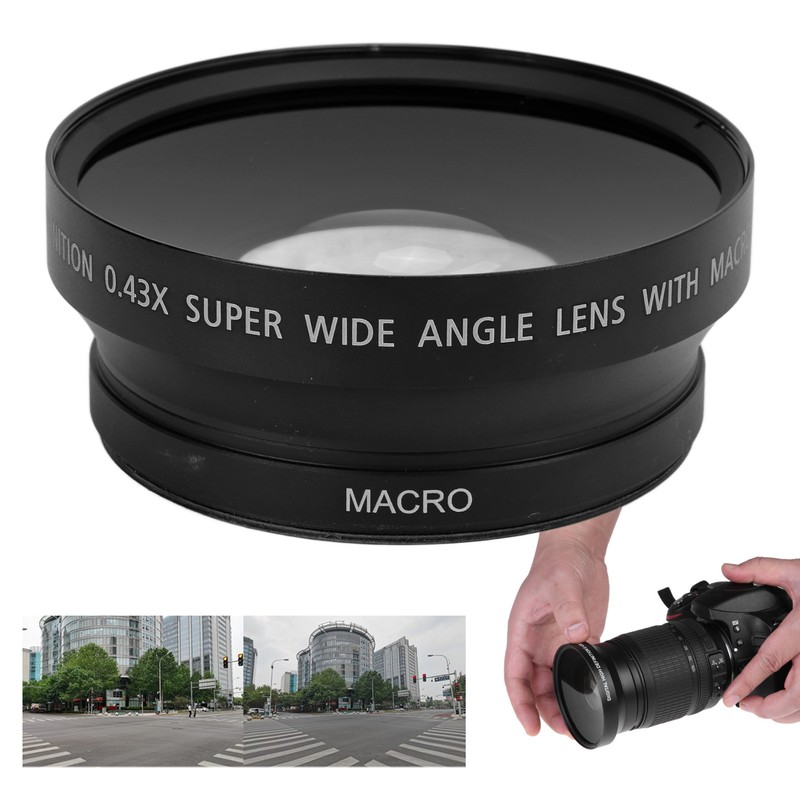 72mm 0.43X Wide Angle Macro Lens for Camera Lens with
