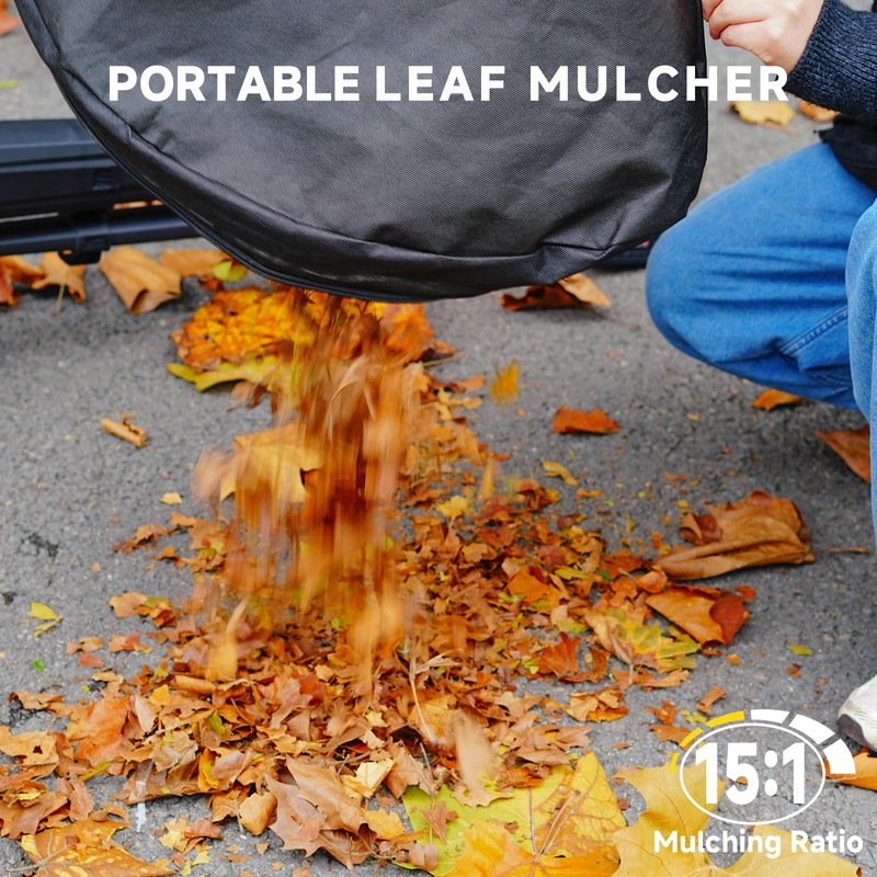 AIVOLT Cordless Leaf Blower Vacuum Mulcher 3-in-1 Leaf Vacuum with