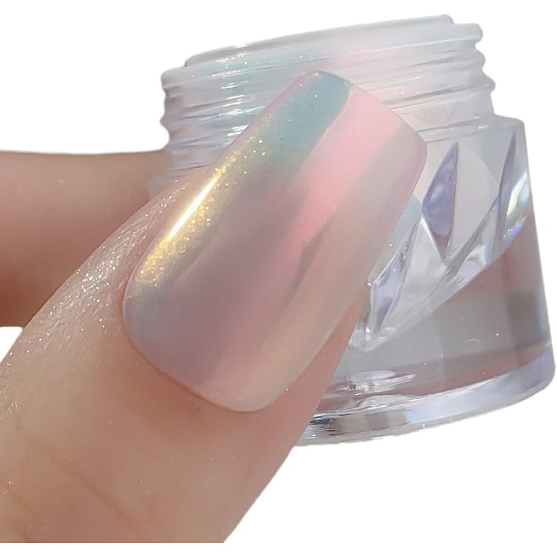 Polvo para uñas plateado efecto metálico fino VOCUE