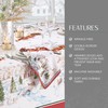 Elrene Home Fashions Santa’s Snowy Sleighride Fabric Tablecloth, 60" x