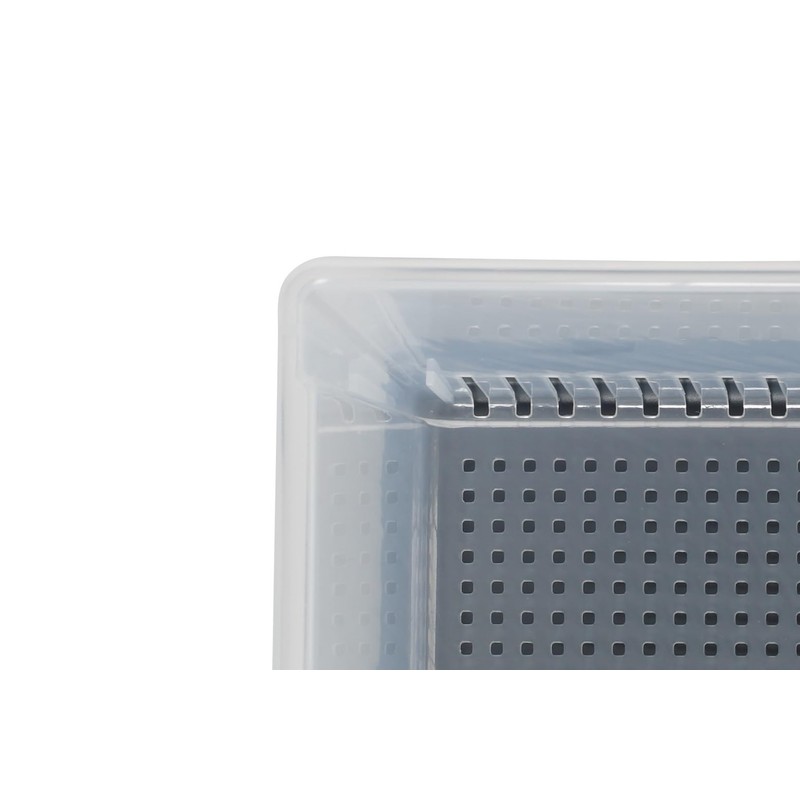 CleanPEAK Set of 2 Medium 5 Litre Plastic Stackable Storage