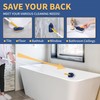 BOOMJOY Tub Scrubber with Long Handle, 58" Extendable 3 in