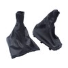 SHLPDFM Gear Stick Gaiter + Handbrake Gaiter Genuine Leather Black