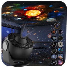 Star Projector,Upgraded 13 in 1 HD Planetarium Galaxy Projector for Bedroom,Night Light Projector with Adjustable Knob,360° Rotating and Timer,Galaxy Ceiling Projector for Kids,Adults,Gifts,Room Decor
