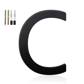 Sanshaoye 3 Inch Floating House Numbers and Metal Letters for Outdoor Signs, House Numbers for Outside, Aluminum Address Letters and Numbers for Door, Mailbox, Garden, Perfect for Home or Office (Letter C)