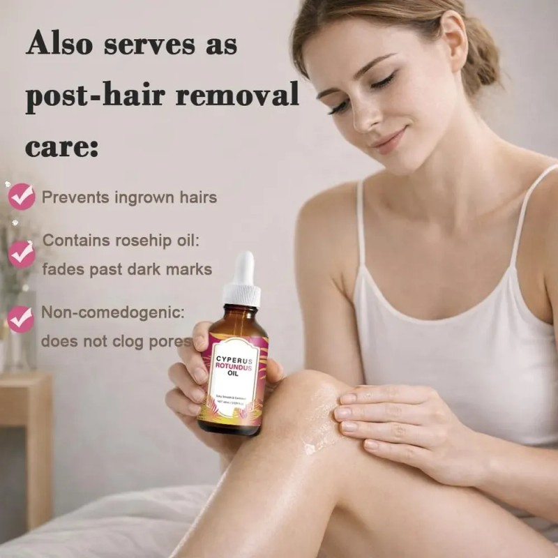 2 Onzas De Aceite De Cyperus Rotundus, Reduce El Vello