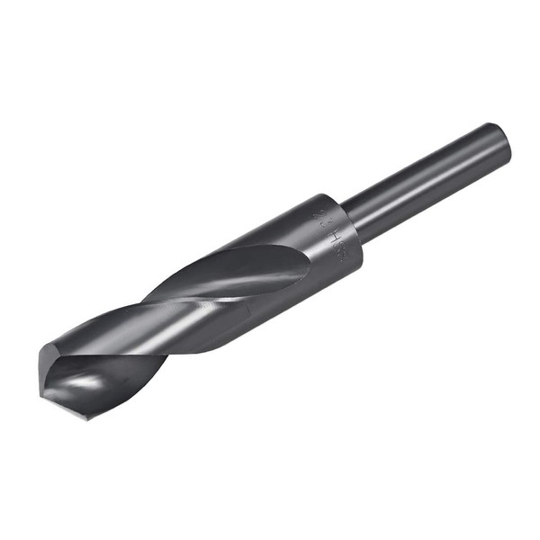 uxcell 1/2" Reduced Shank Drill Bits 23mm Black Nitride Coated