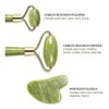 Kit Cuidado Facial Rodillo Jade Y Guasha Masaje Facial 2pzs