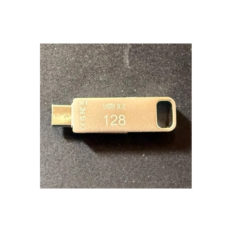 PNY - 128GB DUO LINK USB 3.2 Type-C Dual Flash Drive -