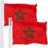 UD_Morocco Moroccan Flag 3x5 Ft 2-Pack 150D Printed Polyester By