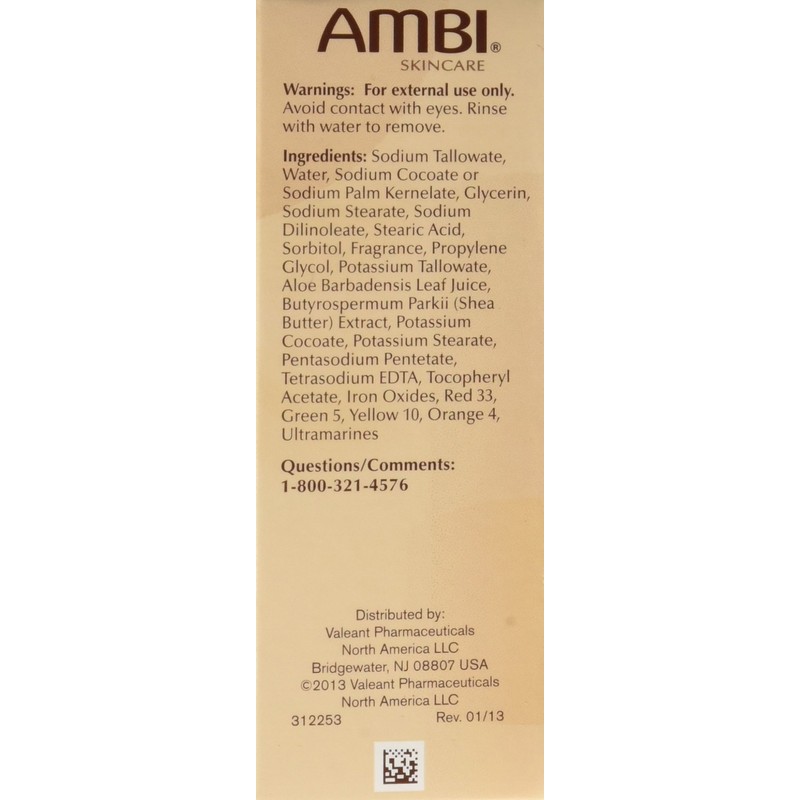 Ambi Skincare Black Soap with Shea Butter, 3.5 Oz (Pack