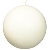 4 Inch White Ball Candles