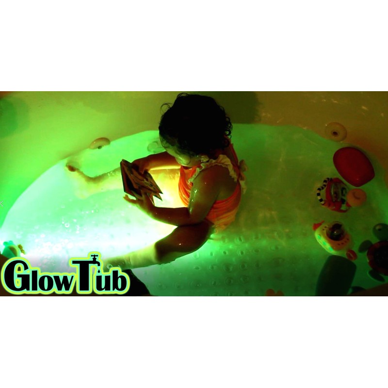 GlowTub Underwater Remote Controlled LED Color Changing Light for Bathtub