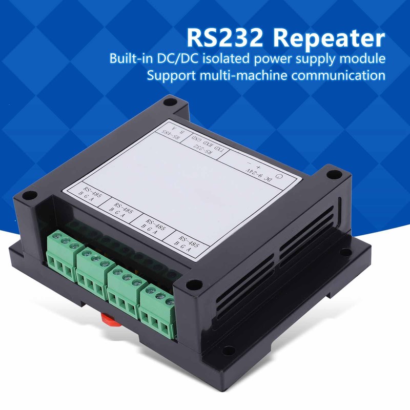 Repeater Industrial Grade Photoelectric Isolation 4‑Channel RS485 Hub Sharer Splitter