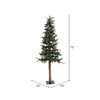 Vickerman 6' Unlit Alpine Artificial Christmas Tree with Cones and