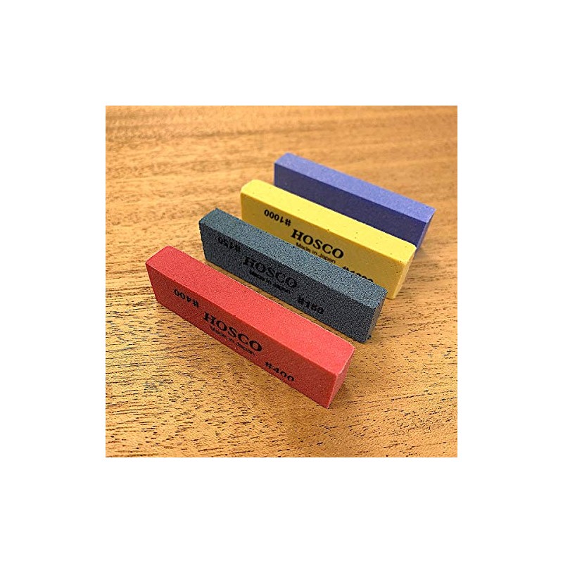 Fret Sanding/polishing rubber Set, 4pcs. with Fingerboard Guards - FPRSET
