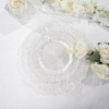 U-QE 60PCS White Plastic Plates - Pearl White Plates Disposable&Reusable