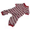 Dog Pajamas Soft Stretchy Machine Washable 4 Legged Striped Puppy