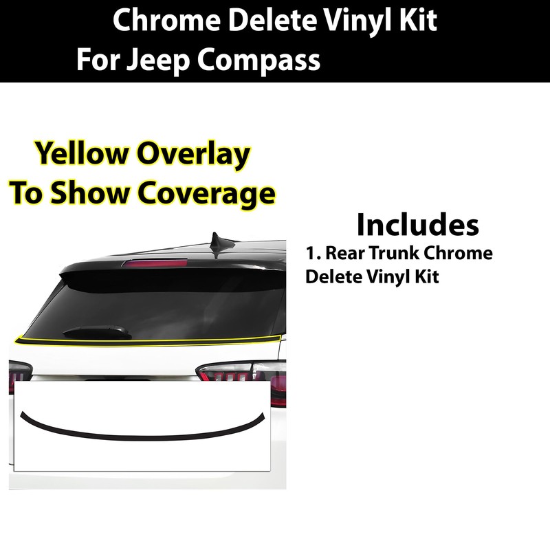 BOGAR TECH DESIGNS for Jeep Compass 2018-2026 Rear Bumper Chrome