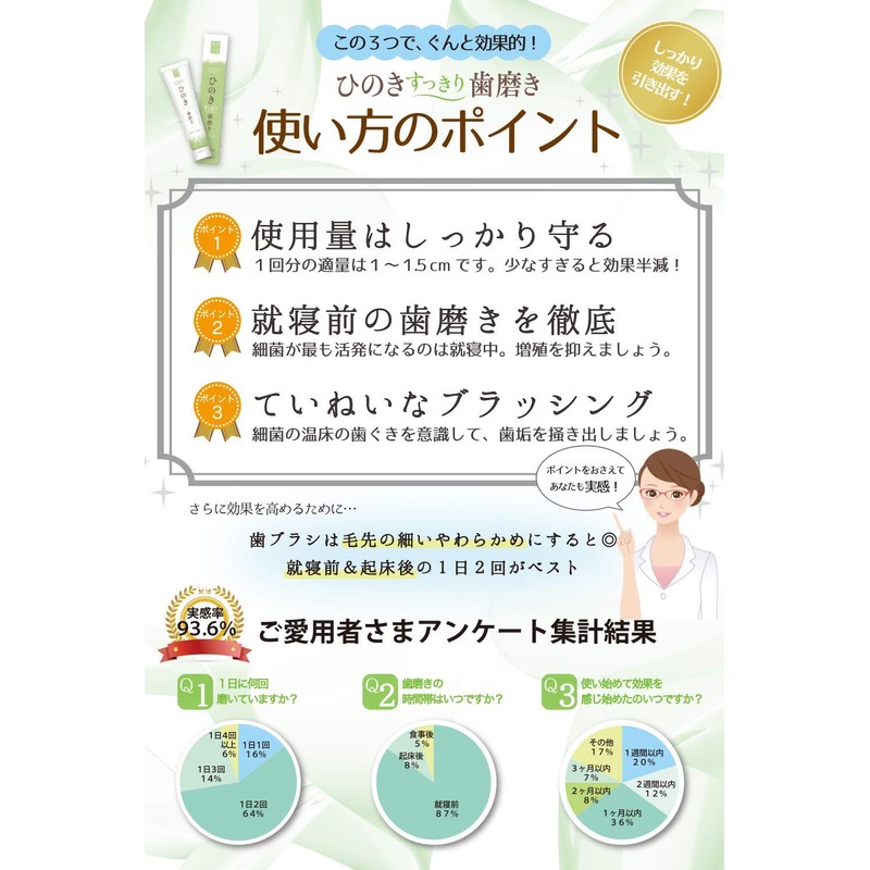 Whitening Hinoki Clean Teeth Polishing [Oral Care Refresh] Xylitol 1.6