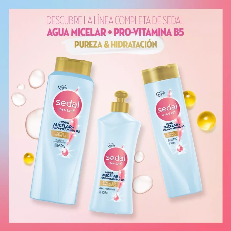 Sedal Shampoo Sedal Agua Micelar Y Pro Vitamina B5 650ml