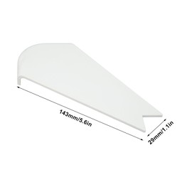 RV Slide Out Corner Cover, 2 Pcs ABS RV Slide Out Corner Cover Colorfast Decorative Impact Resistant RV Slide Out Corner Cover Trim for Campers Trailers(White)