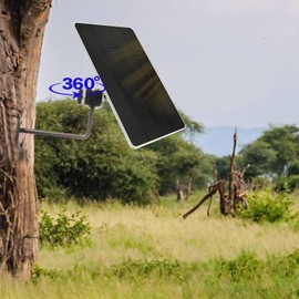 Ashoaza Security Camera Mount, 1 Piece Outdoor Camera Mounts for IP Cameras or CCTV with 1/4"-20 Thread Insert, 360° Rotatable and Adjustable Mount Post for Outdoor Hunting or Wil