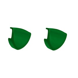 Green Mini Visor Clips Pro Style for Custom Mini Football Helmet Visor Shield - Fits All Major Brand Miniature Helmets - Mini Clips ONLY