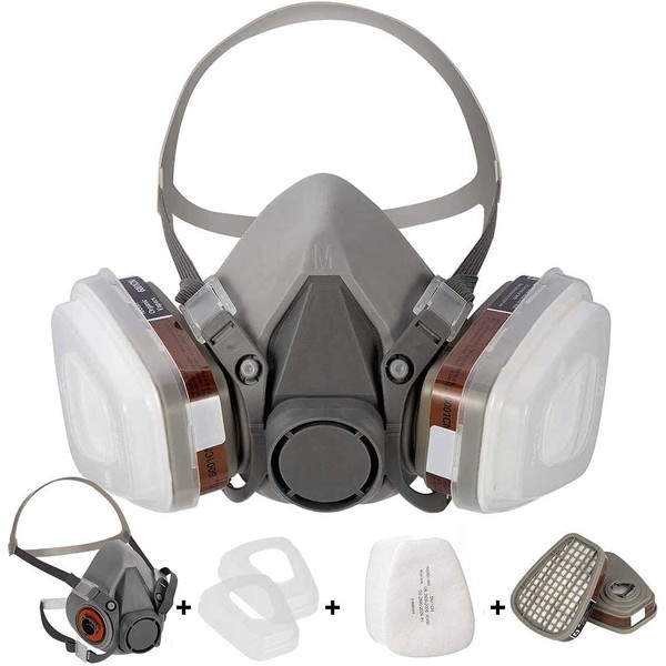 [Half mask respirator] Reusable Half Face Cover 6200 spray mask