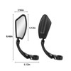 Bicycle high definition rear-view mirror Anti-glare rotatable adjustable reflector mountain