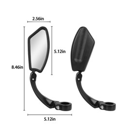 Bicycle high definition rear-view mirror Anti-glare rotatable adjustable reflector mountain bike electronic bike Outdoor cycling (right)