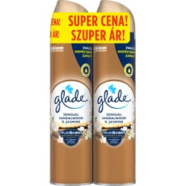 Glade Sensual Sandalwood & Jasmine Air Freshener, 2 x 300 ml