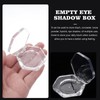 FOMIYES Empty Eyeshadow Case 4pcs Hexagonal Transparent Eye Shadow Box