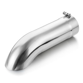 LCGP 4 Inch Inlet Turn Down Exhaust Tip, 4 Inch Inside Diameter Inlet, 15’’ Length Stainless Steel Turn Down Exhaust Pipe